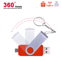 Obrotowy inteligentny otg dysk flash usb 2.0 64G 32G 16G 8G 4G pen drive napędów Pendrive Pendrive android usb otg klucz Logo 5
